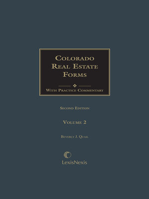 cover image of Colorado Real Estate Forms